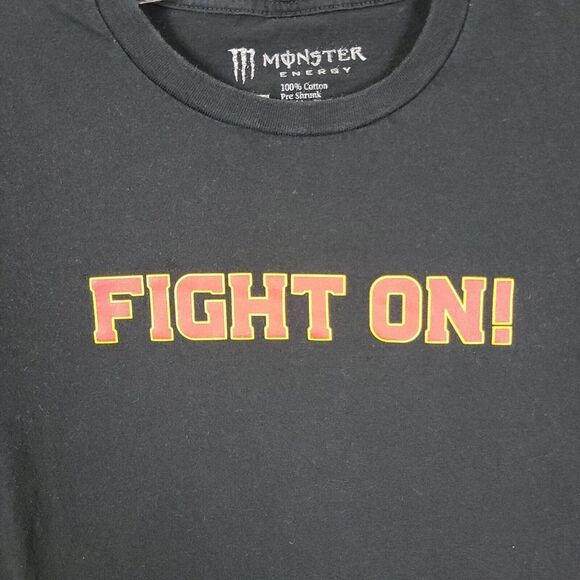 USC Trojans T-Shirt Mens Medium Black Monster Fight On College NCAA Graphic Tee - Picture 2 of 10